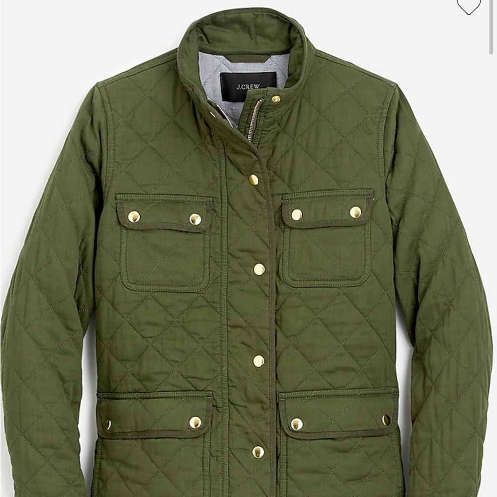 J. Crew Quilted downtown field jacket EUC